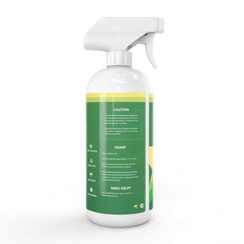 LawnStar طلاء إصلاح بقع الكلاب على العشب، جاهز للرش - يغطي بقع الاحتراق البني على العشب (32 أونصة سائلة) - Image 3